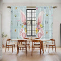 Easter Window Curtains 72 Inch Long 2 Panel Set, Rod Pocket Long Curtains & by Unknown