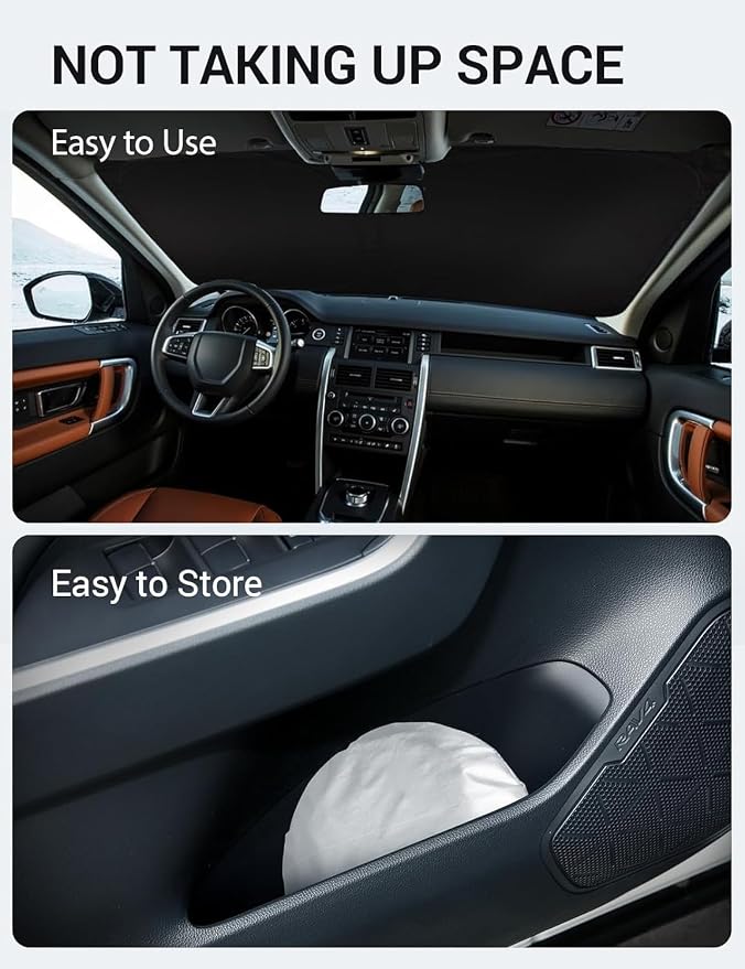 Proadsy 2026 Upgrade Front Windshield Sun Shade Foldable Sunshade Protector - Image 9