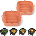 Silicone Air Fryer Liners Square by Loveuing