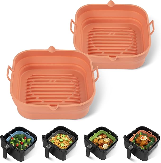 Silicone Air Fryer Liners Square by Loveuing