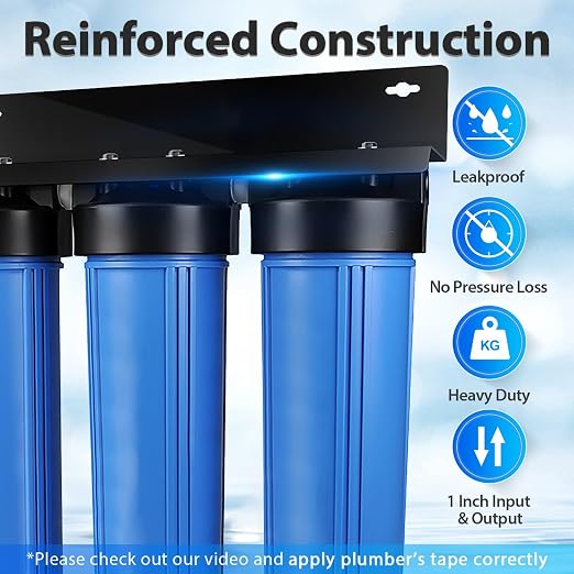 iSpring WGB32B-KS+AHPF12MNPT16X2 3-Stage Whole House Water Filter, Hydrogen - Image 2