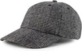 Trendy Apparel Shop Plaid Checker Wool Blend Unstructured Baseball Cap by TrendyApparel