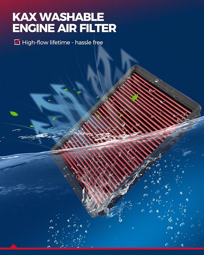 KAX Premium Washable Engine Air Filter, 33-2385 Reusable Replacement - Image 2