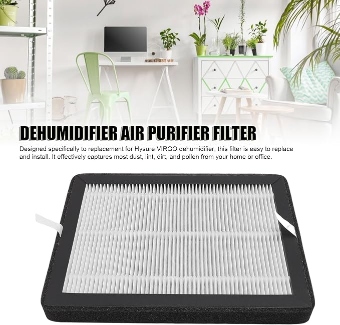 Pssopp Efficiency Air Filter Replacement, Dehumidifier Activated Carbon Filter - Image 5