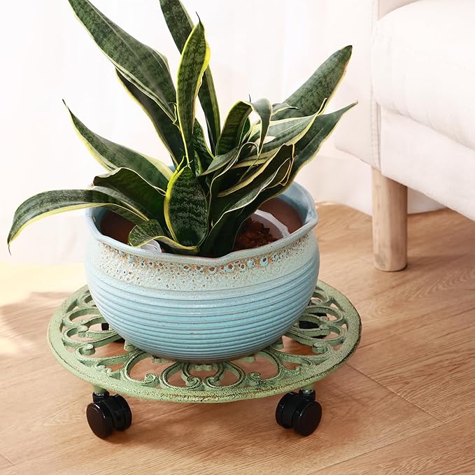 3 Packs 14 Inch Rolling Plant Stand - Image 7