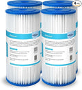 Membrane Solutions 50 Micron Pleated Water Filter Home 10"x4.5" Whole House by MembraneSolutions
