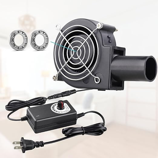 Wathai BBQ Air Mover Blower Fan 12V 97mm x 33mm, Variable Speed Centrifugal Fan - Image 6