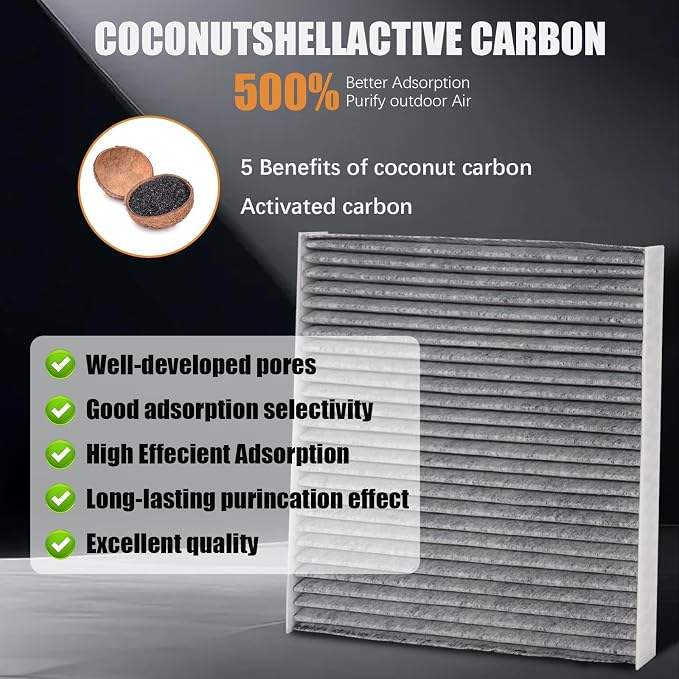 Cabin Air Filter Replacement for CF11182 CP182 Honda Acura CR-V Civic Clarity - Image 3