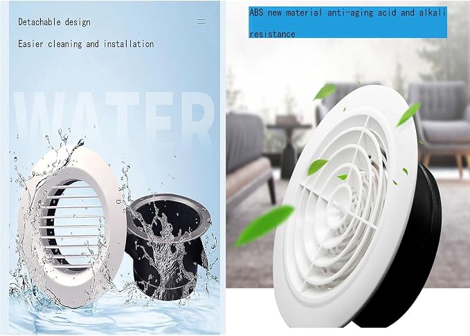 Black and White Fresh Air Outlet, Special Exhaust Air Outlet - Image 4