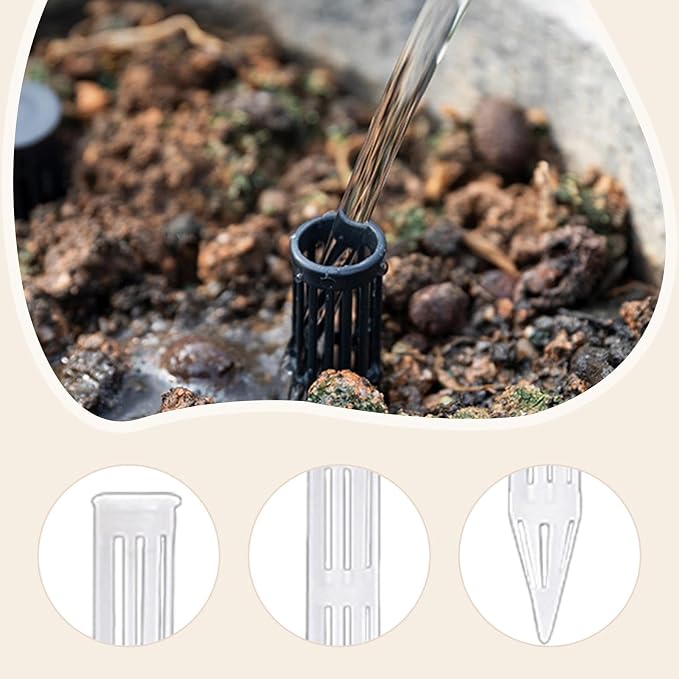 Baoblaze 10Pcs Pots Soil Aeration Stakes Air Tubes Cut to Length Design to - Image 6
