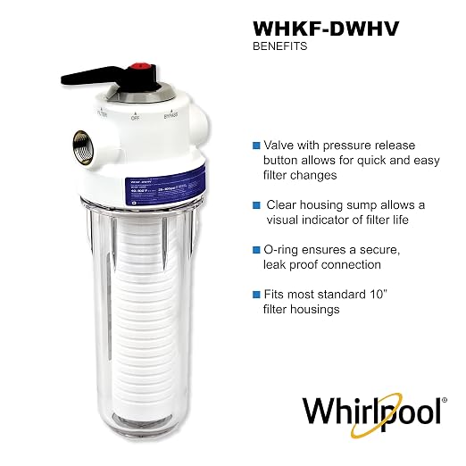 Whirlpool 10 x 2.5 Inch Whole House Water Filtration System WHKF-DWHV, 3/4" - Image 7