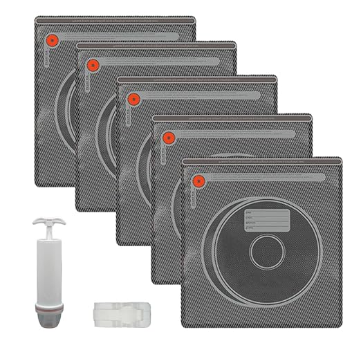 Upgraded U-Shaped Double Zipper Vacuum Storage Bags, Lightproof & Airtight by MOTOU