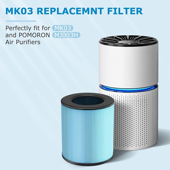 2 Pack MK03 Air Filter Replacement - Image 3