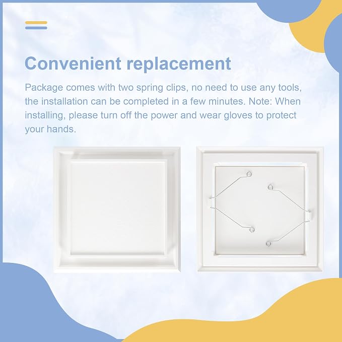 682 Duct-Free Ventilation Fan Cover Grille Replace - Image 6