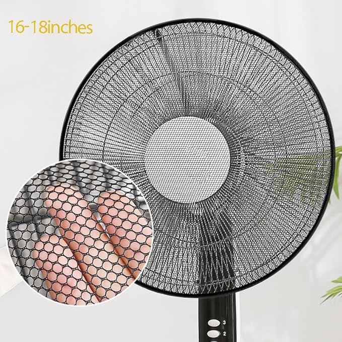 2 Pack Round Electric Fan Guard Dust Cover，Damp-Proof Cover - Image 3