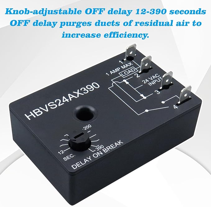 Model 253 Adjustable Fan Delay Timer Replace ICM253 Timer, 12-390s Off Delay | - Image 6