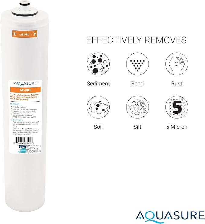 Aquasure Premier Series Complete 4-Stage Quick Twist Filter Replacement - Image 2
