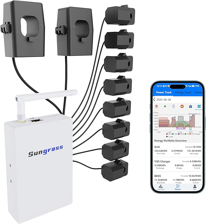 Home Energy Monitor-Real Time Electricity Usage Monitor, AI-Powered Energy by Unknown