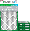 Filterbuy 14x24x2 Air Filter MERV 8 Essential Dust & Allergy Defense, by Filterbuy