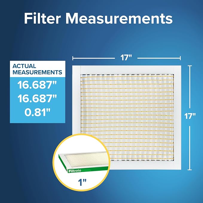 Filtrete 17x17x1 AC Furnace Air Filter, MERV 8, MPR 700, Tough on Pollen - Image 2