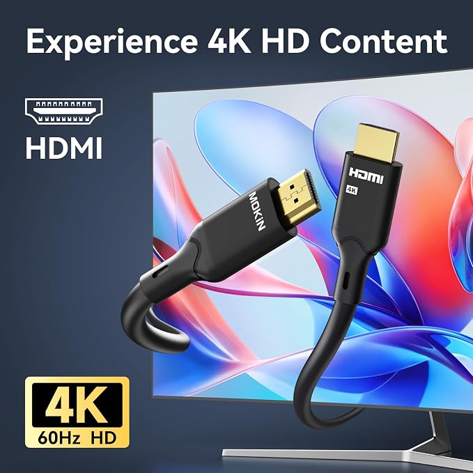 MOKiN HDMI Cable, High-Speed 4K HDMI 2.0 Cord, 48 bit, Compatible - Image 2