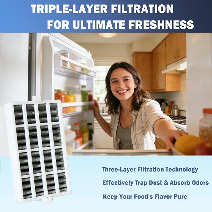 3 Pcs Refrigerator Air Filter Fit - Image 2