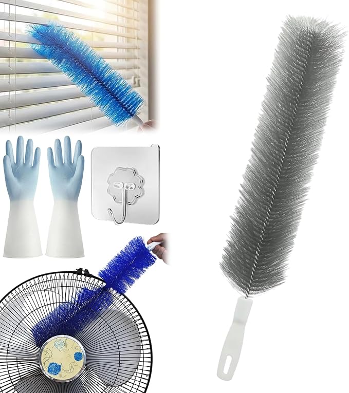 Bendable Microfiber Head, Reusable Dust Remover, 15.7in Bendable Microfiber Fan by Unknown