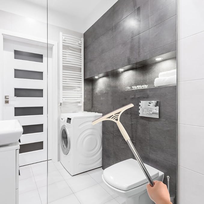DOITOOL Multipurpose Window Scrubber and Squeegee Broom - Image 4