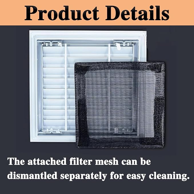 Black Ventilation Duct Opening Air Vent Cover - Image 5