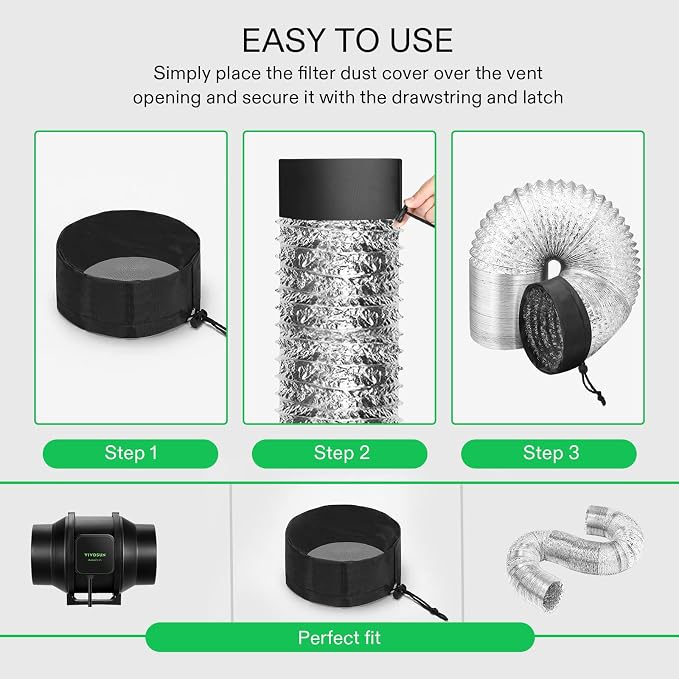 VIVOSUN 2-Pcs. Grow Tent Vent Cover - Image 5