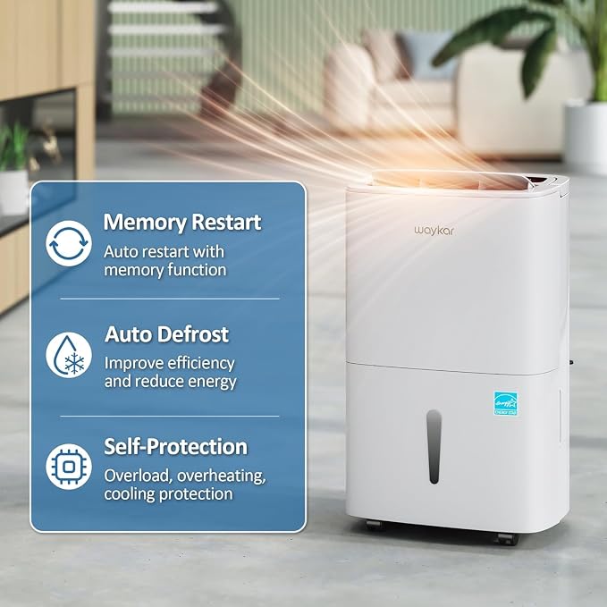 Waykar 150 Pints 2025 Energy Star Dehumidifier - Image 5