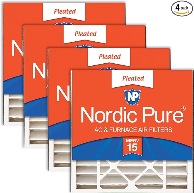 Nordic Pure 20x20x5 Honeywell/Lennox Replacement MERV 15 Air Filters 4 Pack | by NordicPure