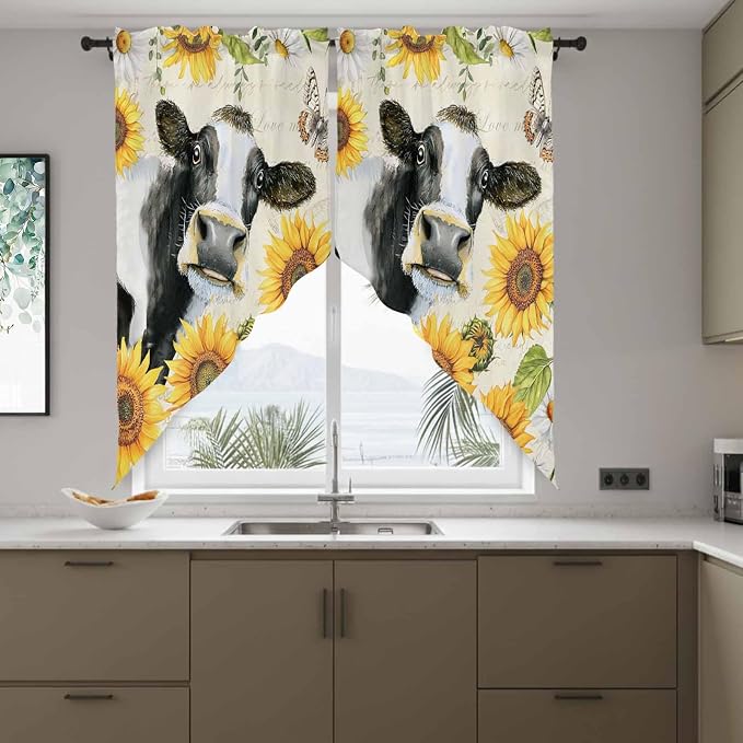 Yellow Sunflowers Swag Valances - Image 8
