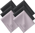 SmoTecQ 6 Pack Premium Microfiber Glasses Cleaning Cloths by SmoTecQ