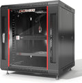 Sysracks 12U Wall Mount Server Rack Cabinet, 19” Locking Network Rack, 24” Deep by SYSRACKS