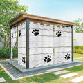 Wood Grain Outdoor Curtains for Patio Claws Animals Wooden White Waterproof by Unknown