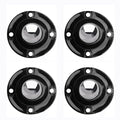 PlusRoc 4 Pack Anti-Rust Wheels Stainless Steel Self Adhesive Caster Wheels by PlusRoc