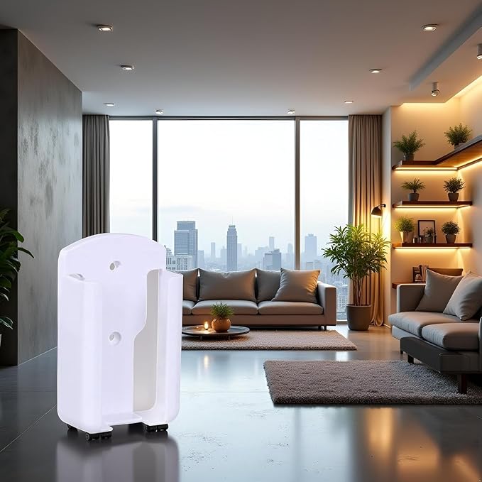 White Remote Control Holder, Self Adhesive Air Conditioning Controller Stand - Image 6