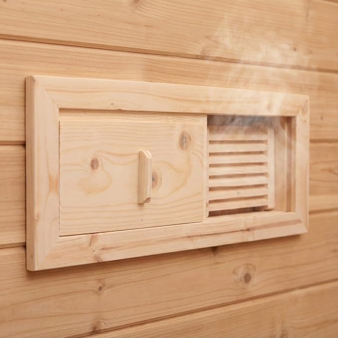 Veemoon Air Ventilation Panel Sauna Vent Panel 1 Set Steam Room Vent Adjustable - Image 2