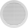 8" Round Air Vent Cover – White Plastic Soffit Vents Air Vent Deflector by HVACOV