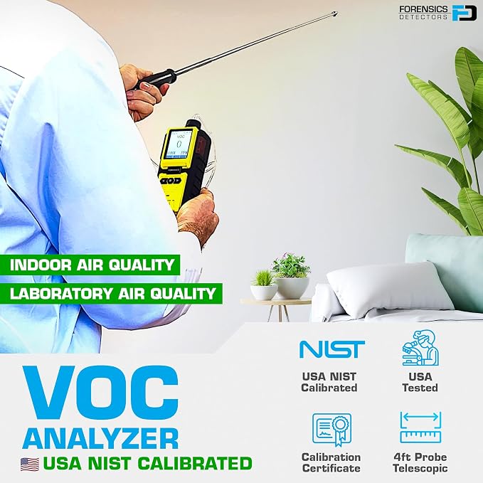 Volatile Organic Compounds VOC Detector by Forensics | USA NIST Calibrated & - Image 2