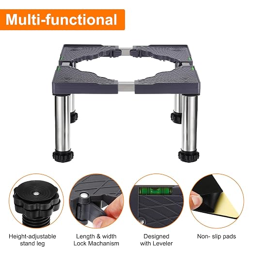 PATIKIL Mini Fridge Stand, 4 Strong Feet Laundry Stand Base Multi-Functional - Image 3