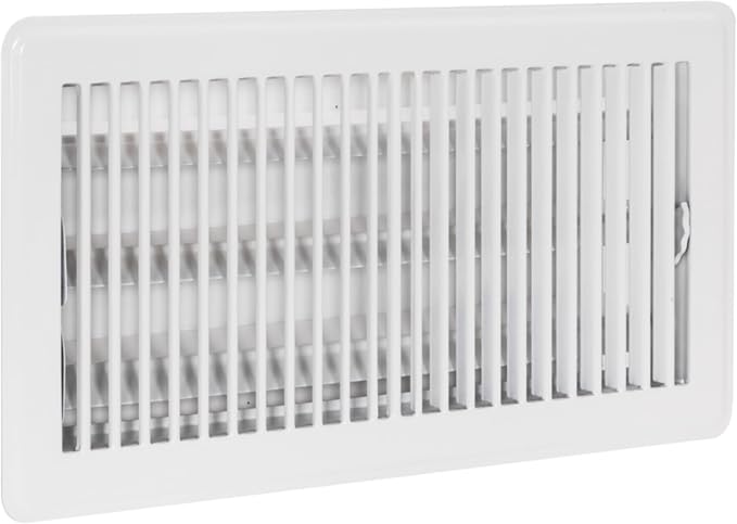 EZ-FLO 6 x 10 Inch Floor Register Vent Cover, One-Way Ventilation Register by EZ-FLO