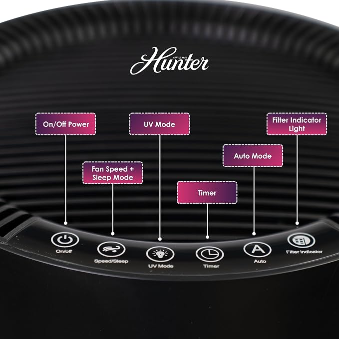 Hunter Fan Company Humidifier and Air Purifier In One, Advanced Filtration Air - Image 7