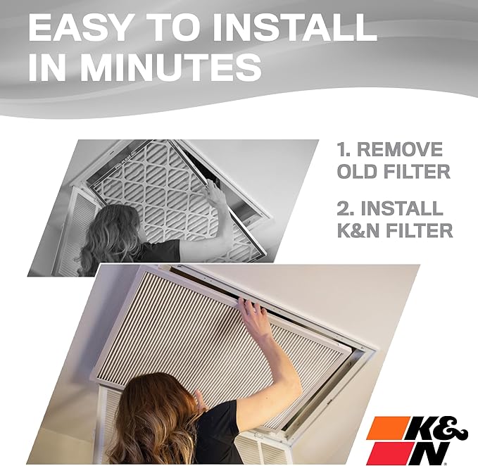 K&N 20X20X1 HVAC Furnace Air Filter, Lasts a Lifetime, Merv 8, the Last HVAC - Image 5