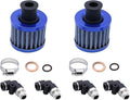 2 PCS/SET Blue 12mm Air Filter Cold Air Intake Filter Breather Turbo Vent Air by Unknown