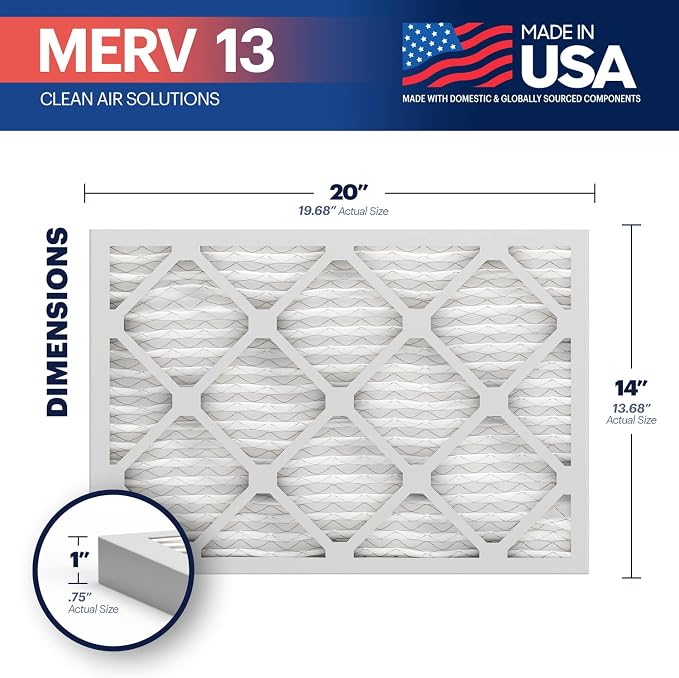 BNX TruFilter 14x20x1 Air Filter MERV 13 - Image 2