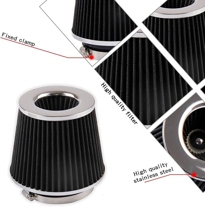 RYANSTAR Universal Clamp-on Air Intake Filter, 3 In /3.5 In /4 In Three - Image 6