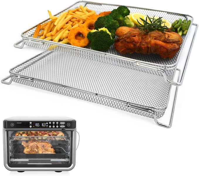 2PCS Air Fryer Stainless Steel Oven Basket by KINLYBO