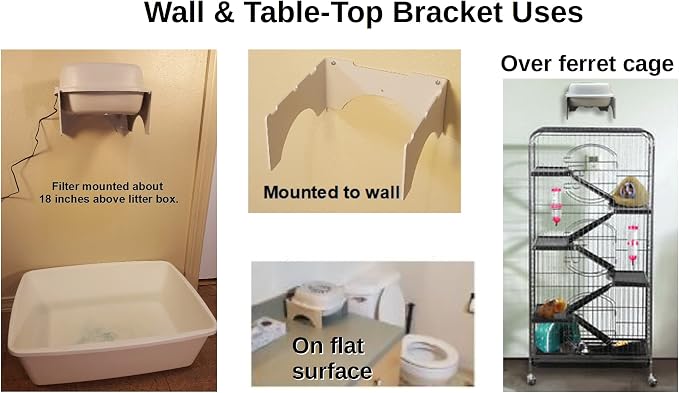 Wall & Table Top Bracket for Purrified Air Litter Box Air Purifier - Image 7